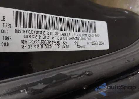 2016 Chrysler Town & Country Touring z USA, uszkodzony, nr VIN 2C4RC1BG5GR147896